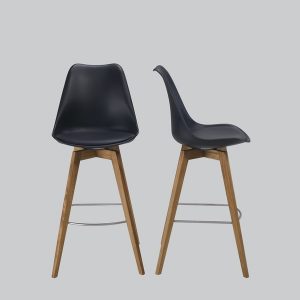 Barstool VINTAGE black/oak