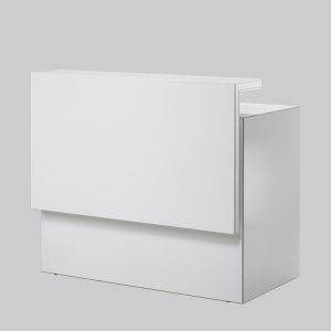 bar-counter IVORY 135x68x118 white with LED- light