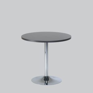 Writing-table TROMPET chromium/wenge top Ø80