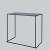 Poseur-table QUADRUM black H108/top 120x60 black