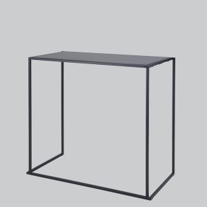 Poseur-table QUADRUM black H108/top 120x60 black