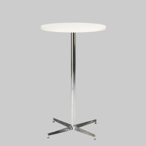 Bartable MILL Ø65 Wit / Aluminium